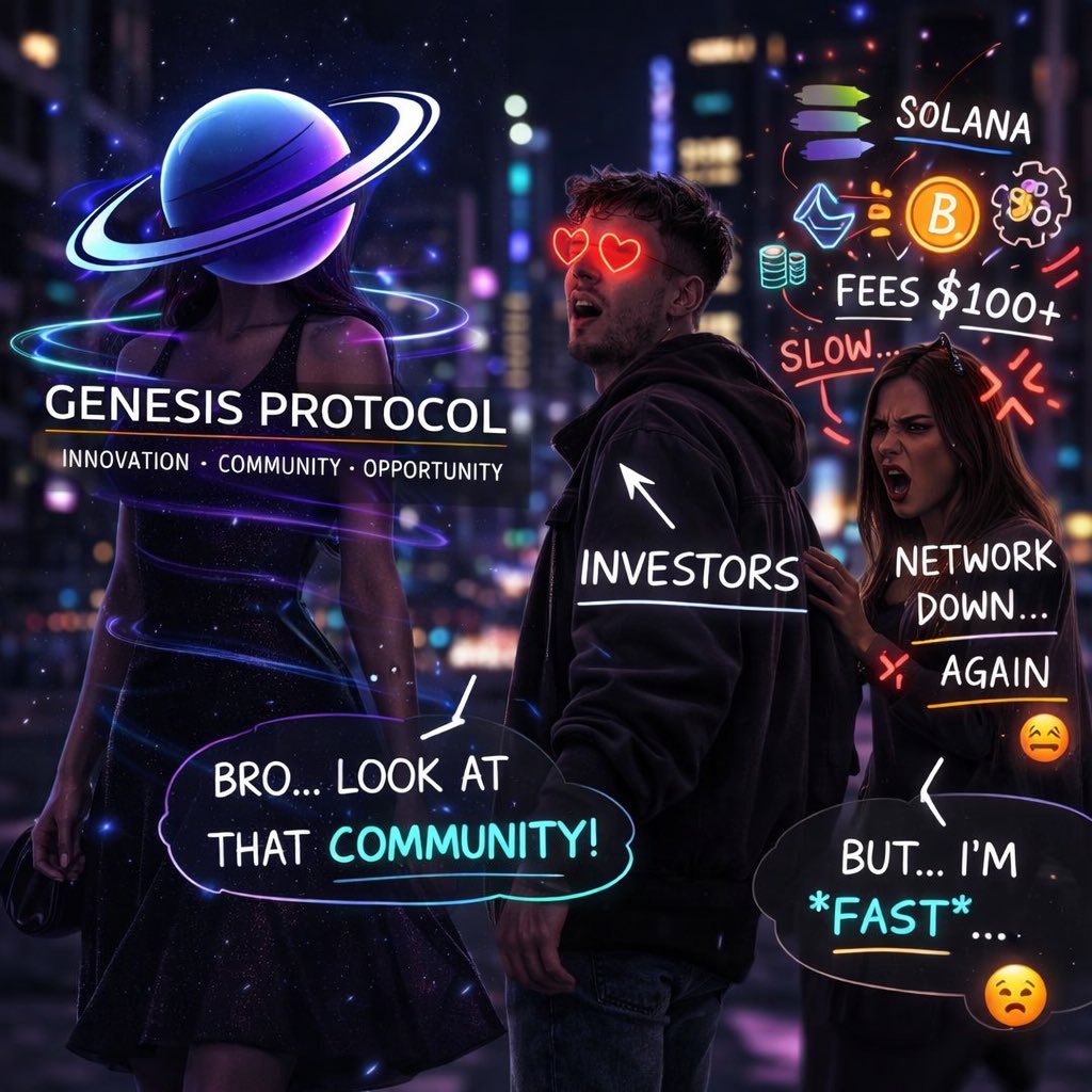 genesis_phase's tweet photo. Tired of $100+ fees and networks crashing? 📉

Stop settling for "fast" when you can have a REVOLUTION. 
Genesis Protocol is here. 🪐✨

Don't look back with regret. 

Join the community that actually delivers. 🚀

Join us: https://t.co/ctW2iBo299 https://t.co/YRvFDMnVnh