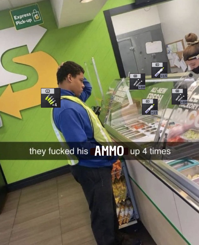 When searching for ammo