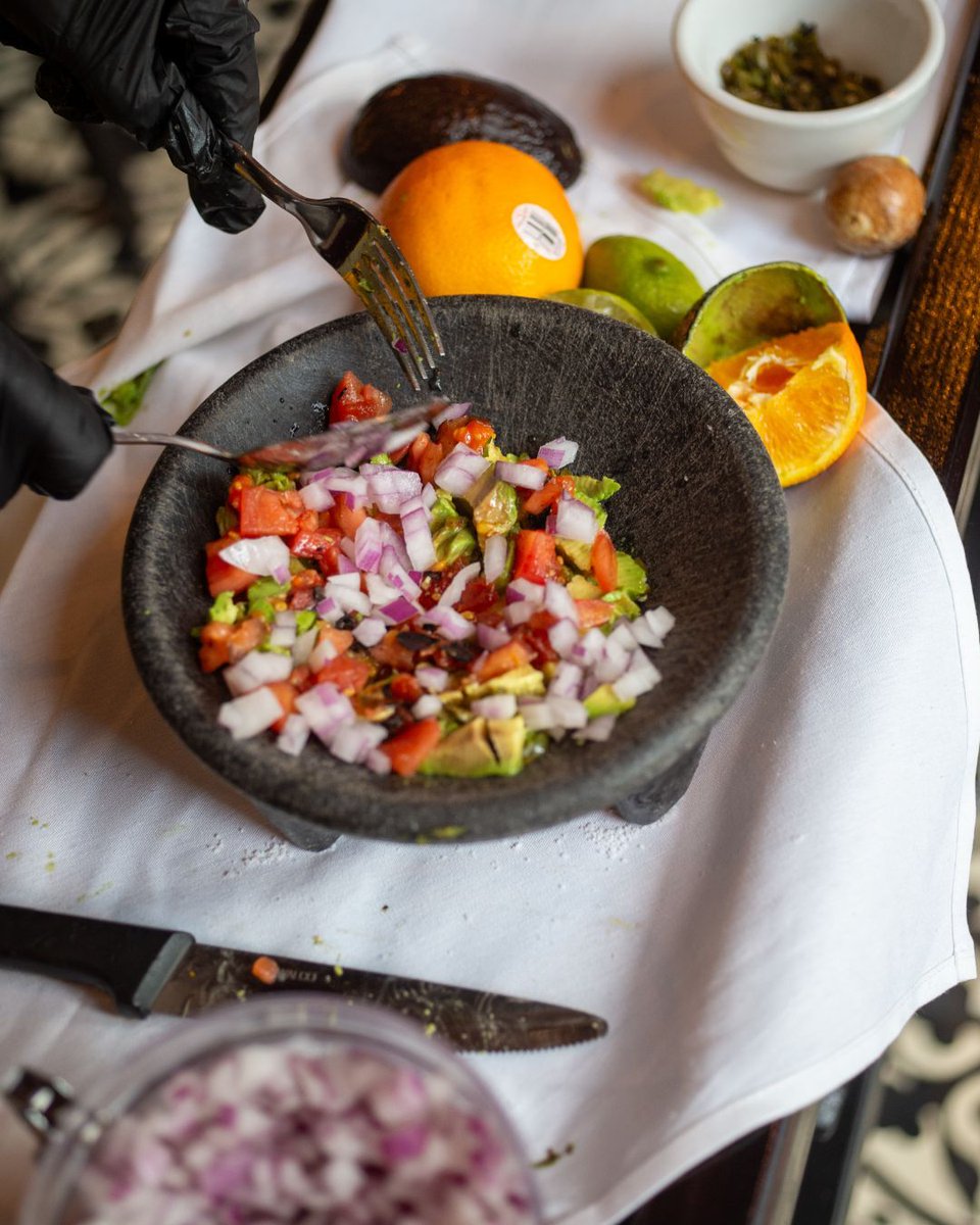 Come watch the magic happen! Our famous tableside guacamole is freshly assembled right before your eyes. It’s your own personal dinner show, guaranteed to get all the “ooh’s and ahh’s” from jealous onlookers!

#RiverWalk #SanAntonio #TablesideGuacamole