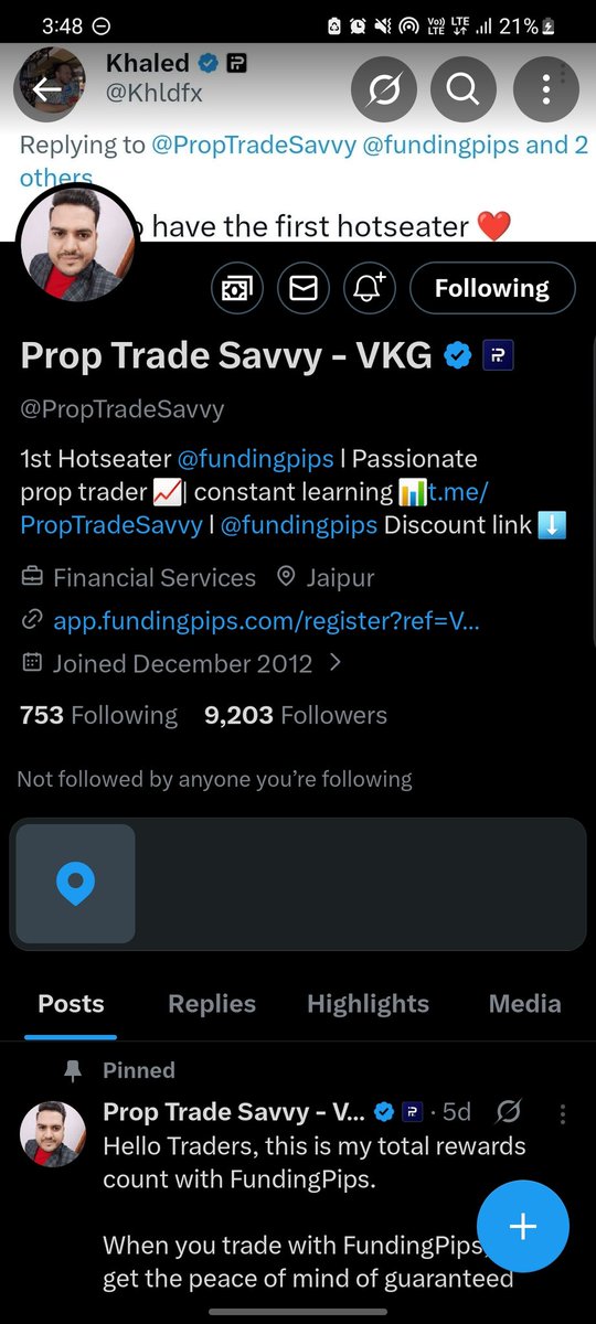 Unfazedrpresh's tweet photo. @PropTradeSavvy @fundingpips @AlchemistEntity @Emmatrader888 @ohri @fahimabed @ghoktem @effing57619 https://t.co/5EVAwyw0yt