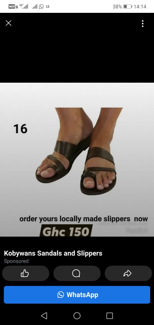 KobyWan23's tweet photo. @Opresii Order your locally made sandals and slippers from us at Ghc150.we do delivery nationwide at a fee..call or whatsapp us on 0555550352 https://t.co/4TsP3xey8q