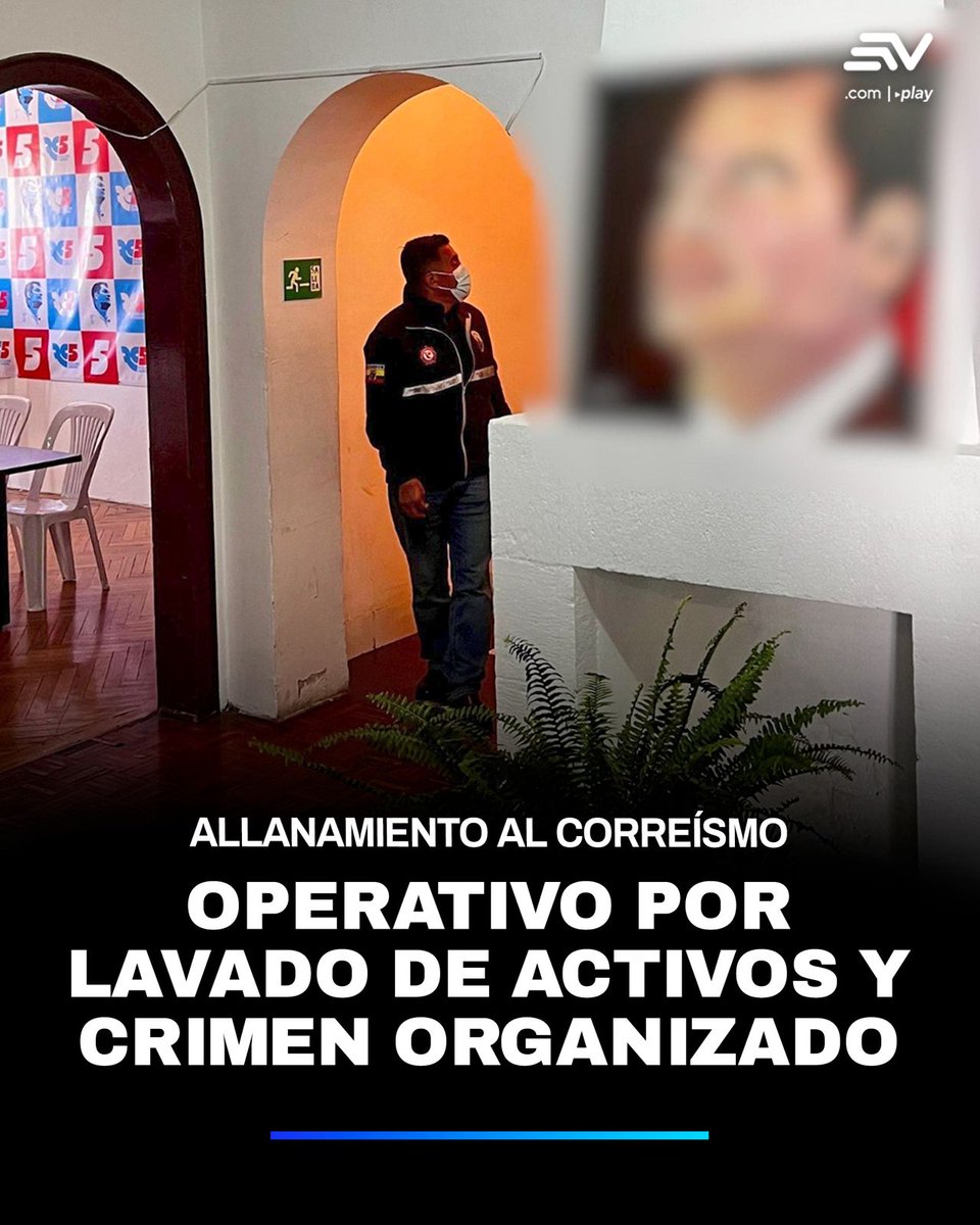 🔴 #Actualización | La intervención en la sede del correísmo ocurre un mes después de los operativos en el marco del caso #CajaChica, donde fue allanada la casa de la excandidata presidencial Luisa González y otros miembros del partido político. De hecho, la Fiscalía indicó que