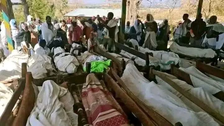 አሳዛኝ ዜና

በምሥራቅ አርሲ ሀገረ ስብከት ሽርካ ወረዳ  በጃዊ ቀበሌ 21  ኦርቶዶክሳውያን በታጣቂዎች ተጨፍጭፈዋል።

በምሥራቅ አርሲ ሀገረ ስብከት ሽርካ ወረዳ  በጃዊ ቀበሌ በታጣቂዎች ጥቃት የካቲት 19 ለ 20 አጥቢያ  አንድ ካህን፣  ሁለት ሴቶች እና