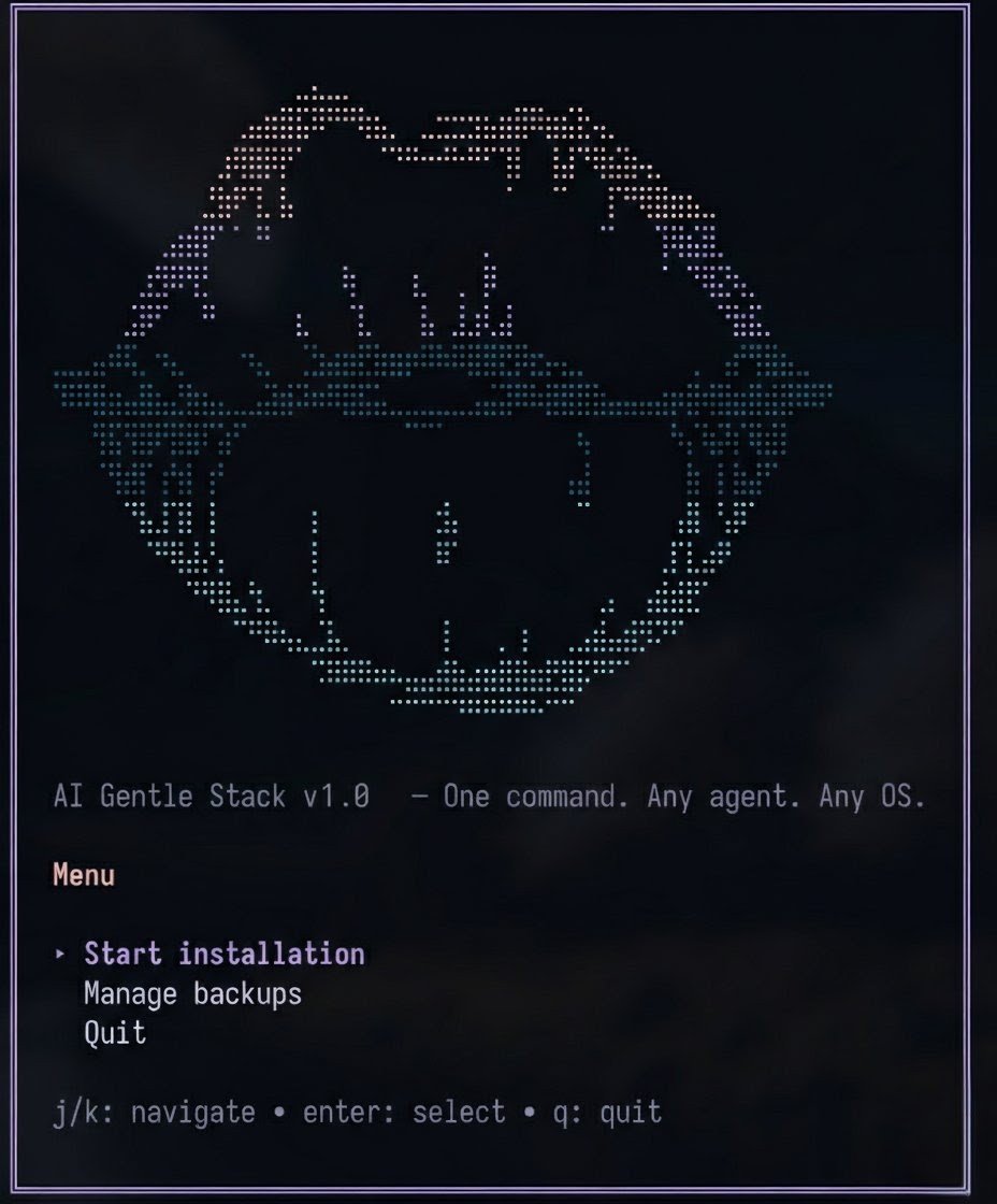 AI Gentle Stack está LIVE.

Un comando. Cualquier agente. Cualquier OS.

¿Usás Claude Code u OpenCode? Ahora podés inyectarles TODO el ecosistema Gentleman:

→ Engram: memoria persistente entre sesiones
→ SDD: Spec-Driven Development (planificá antes de codear)
→ Skills: 21