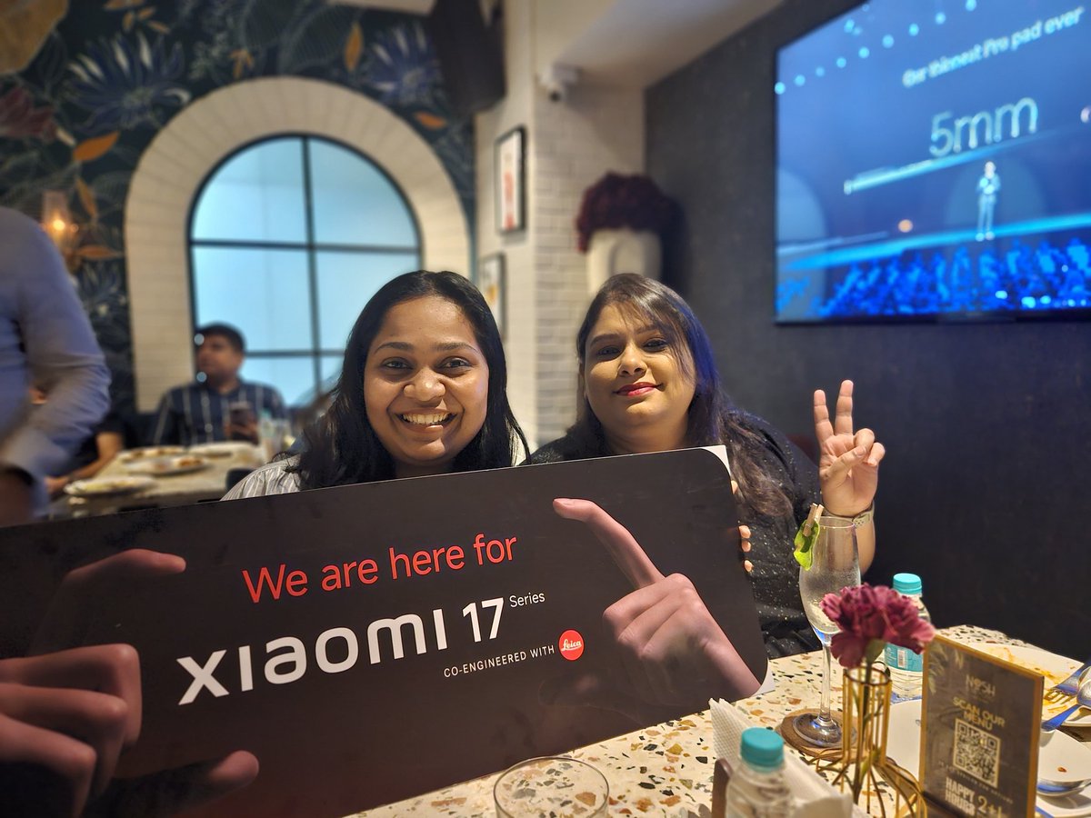 uvie08's tweet photo. Incredible watch party vibes! 🔥
Favorite moments, epic reveals, and amazing fan energy — big thanks to the brand for hosting such a memorable experience 
#Xiaomi17Series #XiaomiFansCub #XiaomiLaunch #XiaomiPad8
@pixelwithme @Ritij @xiaomiindia @s_anuj @sandeep9sarma https://t.co/zCMAnBZ98j