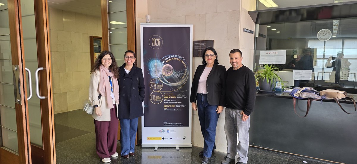 anarosa3008's tweet photo. Segundo día de las Jornadas de difusión del proyecto Matemáticas Newton Canarias. 
Gracias a todas las personas que lo han hecho posible y gracias a todos y todas las asistentes. https://t.co/0ms6JM911E