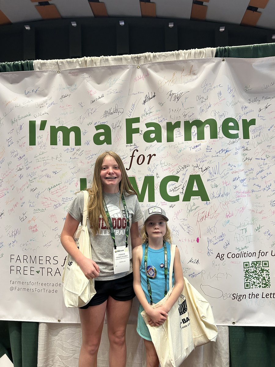 FarmersForTrade's tweet image. These kids are why we fight for free trade. Open markets today mean a stronger agricultural future tomorrow. #ForTheFutureGeneration #USMCA #CommodityClassic