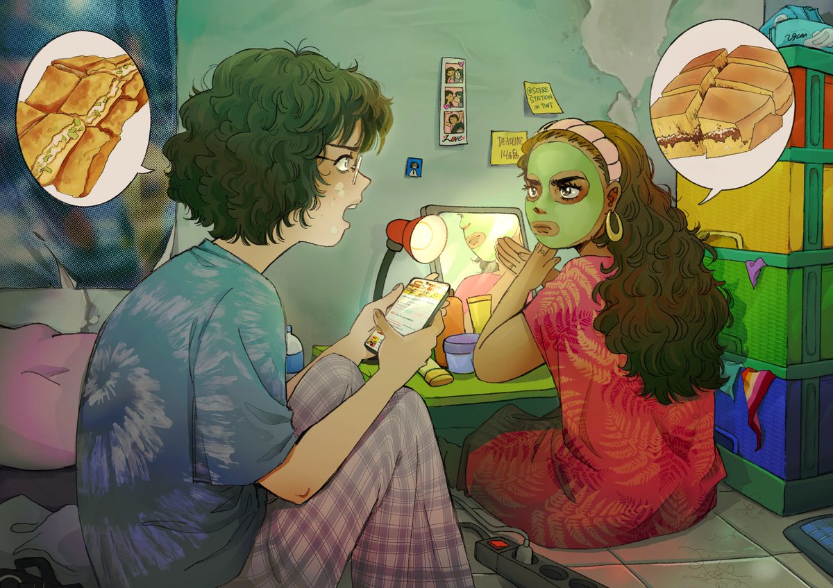 SekreStation's tweet photo. share your art and nationality ✨🫧 i'm sekre and i like to draw my indonesian yuri OCs with their local environment 😄💕💗 https://t.co/aIJHluORcJ