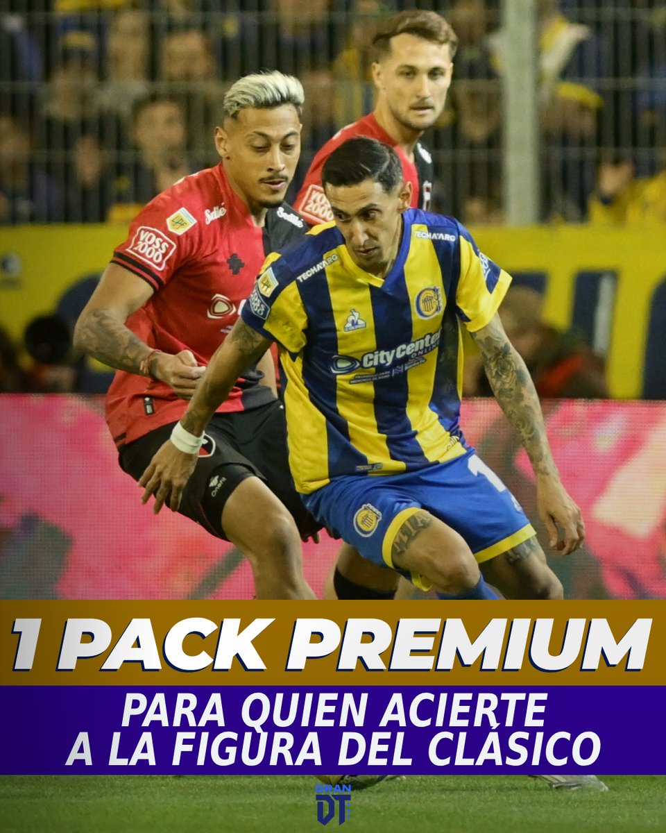 💥🆚 ¡HAY CLÁSICO ROSARINO Y UN PREMIUM PARA QUIEN ACIERTE AL MVP! 🏅🔮

¿CÓMO PARTICIPAR? 🤔

🔁  Darle RT a este posteo

💭 COMENTAR el nombre del jugador que creas que va a salir elegido figura por Clarín (Por ej: Di María Central o Regiardo Newell's)

📌 Aclaraciones:

1⃣ En