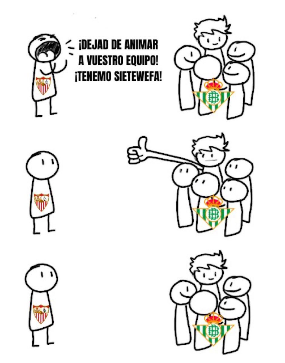 Los palanganas cuando los béticos subimos vídeos o fotos animando a nuestro equipo 💚