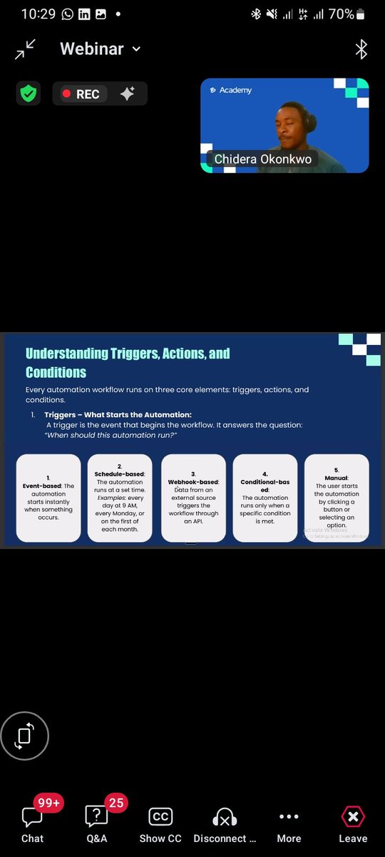 crypt_moni's tweet photo. Day 4 — AI &amp; Automation  with @TechSphereAcad
@errah_didit
Today i Learnt automation and proper planning.
How to structure clean workflows.
Best practices for smooth systems.
Using decision logic (if this → then that).
Building smarter, step by step.

#AI #Automation https://t.co/pzOb8NeMTg