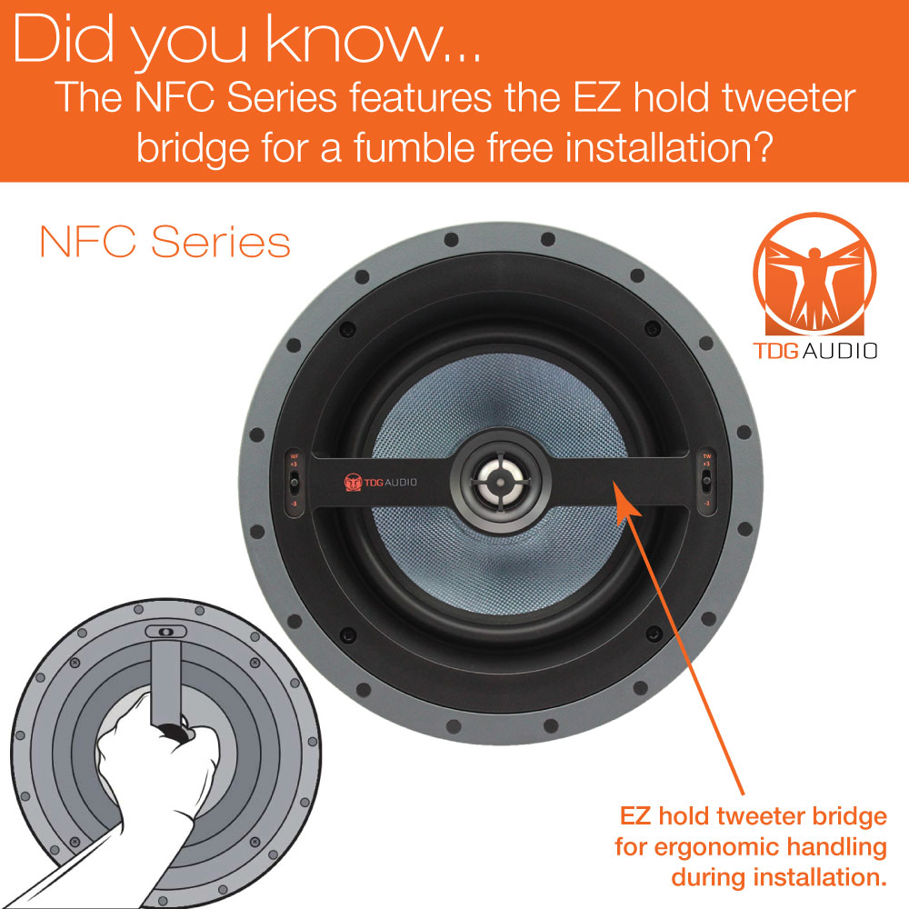 TDGAudio's tweet photo. Did you know the NFC Series features an EZ Hold Tweeter Bridge that makes installation faster and safer?
Get more info https://t.co/UVVjyKK1nZ
#NFCSpeakers #InCeilingSpeakers #AudioInstallation #HighPerformanceAudio #PremiumSound #EZHoldTweete... https://t.co/eKKTe8Ikn5