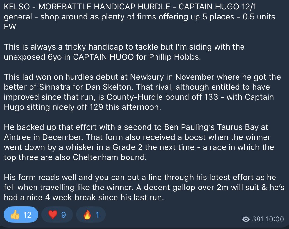 🏇🏼 Tommy's Tips tweet media