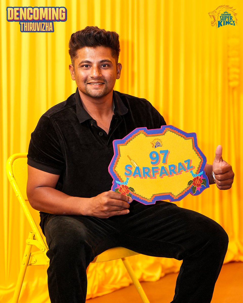 SHER-faraz KHAN IS HERE! 🦁🔥

#WhistlePodu #DenComing