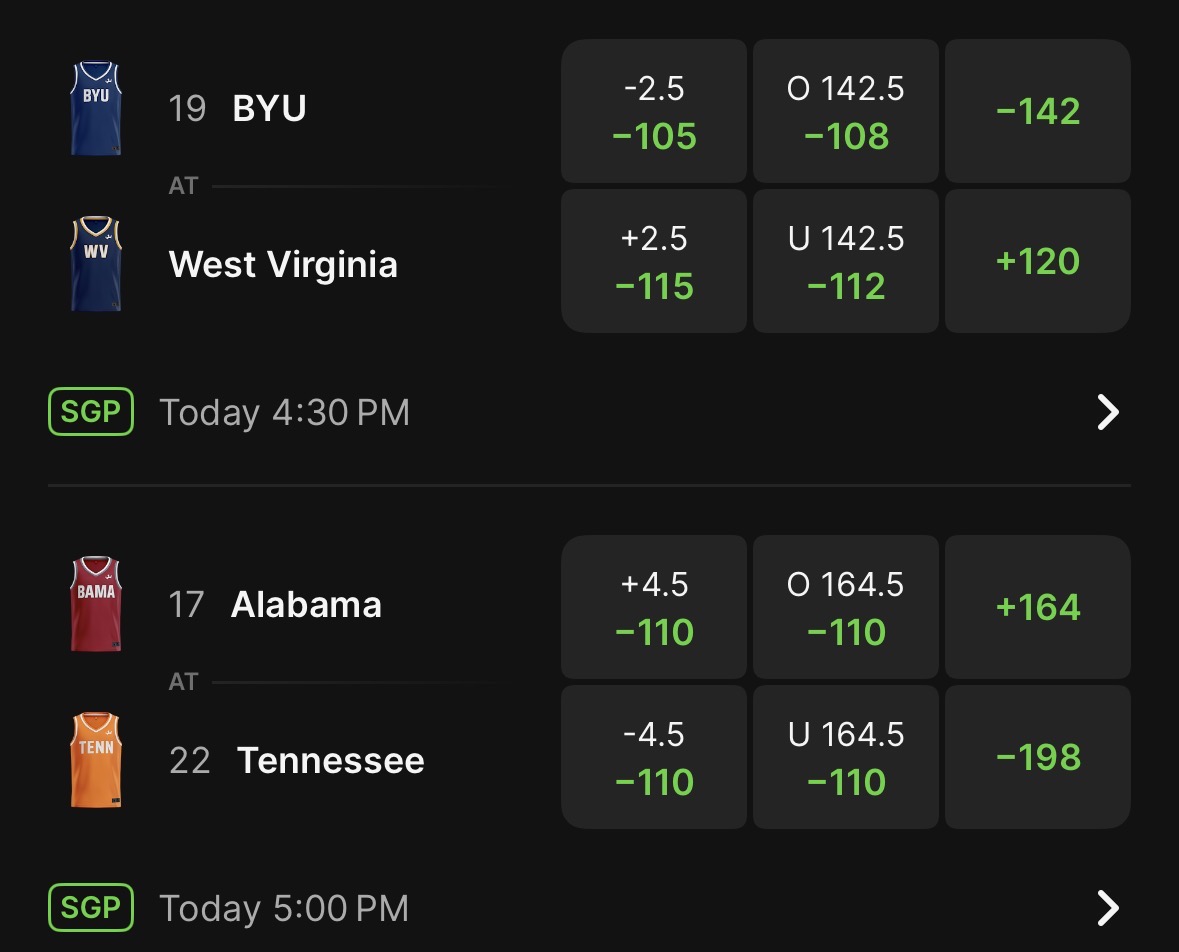 🚨20 UNIT #NCAAB LOCK OF THE MILLENIUM🚨

NO BETTER WAY TO START A WEEKEND THAN A PLAY WITH AN ABSOLUTELY LOCK

Sending to everyone that LIKES

(Must follow <a href="/blazer_vegas/">Vegas Blazer</a>)

⬇️FREE VIP PACKAGE⬇️
dubclub.win/checkout/34609…

#GamblingX