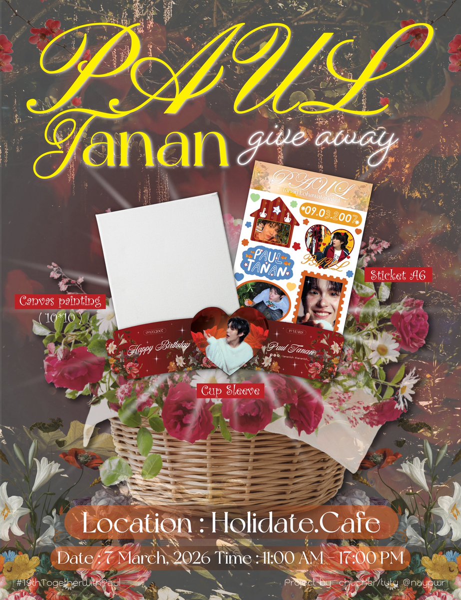 𝐒𝐩𝐞𝐜𝐢𝐚𝐥 𝐋𝐢𝐦𝐢𝐭𝐞𝐝 𝐆𝐢𝐯𝐞𝐚𝐰𝐚𝐲🤴🏻👑✨ 𝐚𝐭 𝐂𝐚𝐟𝐞 &amp; 𝐌𝐢𝐧𝐢 𝐆𝐚𝐥𝐥𝐞𝐫𝐲 (Holidate.cafe)
<a href="/tananloh_/">น้องต้าร์ (พอล) 📚N’tar 6/1</a> #19thTogetherWithPaul #tananloh_
✿𝑾𝒉𝒆𝒓𝒆 𝑶𝒖𝒓 𝑳𝒐𝒗𝒆 𝑩𝒍𝒐𝒐𝒎𝒔 𝒇𝒐𝒓 𝑷𝒂𝒖𝒍✿ ⤷ ① ꜱᴇᴛꜱ ᴏꜰ ᴅʀɪɴᴋꜱ🍹ɢᴇᴛ ① ɢɪᴠᴇᴀᴡᴀʏ