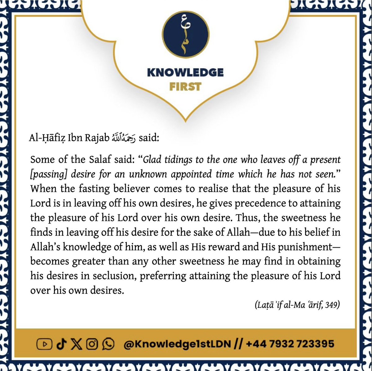 Knowledge 1st London tweet media