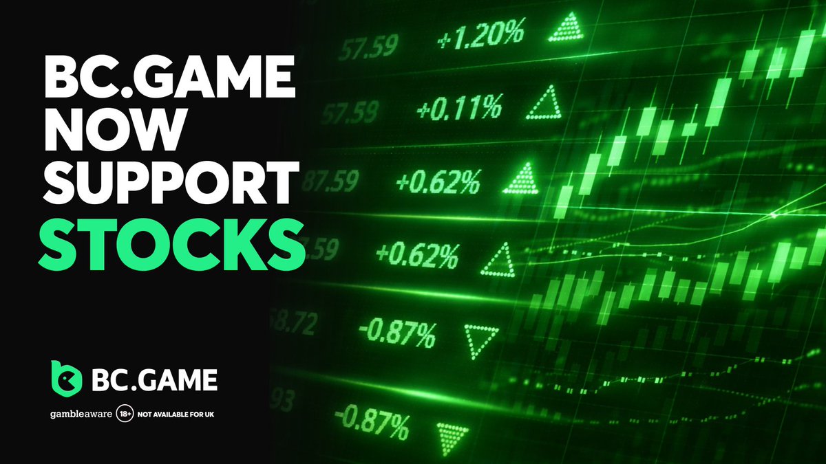 BCGAME now supports Stocks betting.(Solana)

You can bet on popular US stocks, Gold and more — true "Bet Anything" on the BCGAME.

25 winners × $20 each.  

To enter: Like + RT + tag 3 friends in comments.