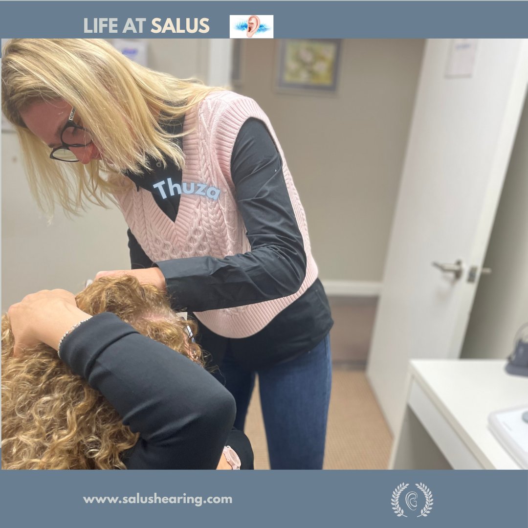 SalusHearing's tweet image. ✨ We practice what we preach! 👂💙
Our Office Manager had her Clean &amp;amp; Check today — because regular maintenance keeps hearing aids performing their best and lasting longer.
Due for yours? Give us a call! 📅
#HearingHealth #CleanAndCheck #SHTC