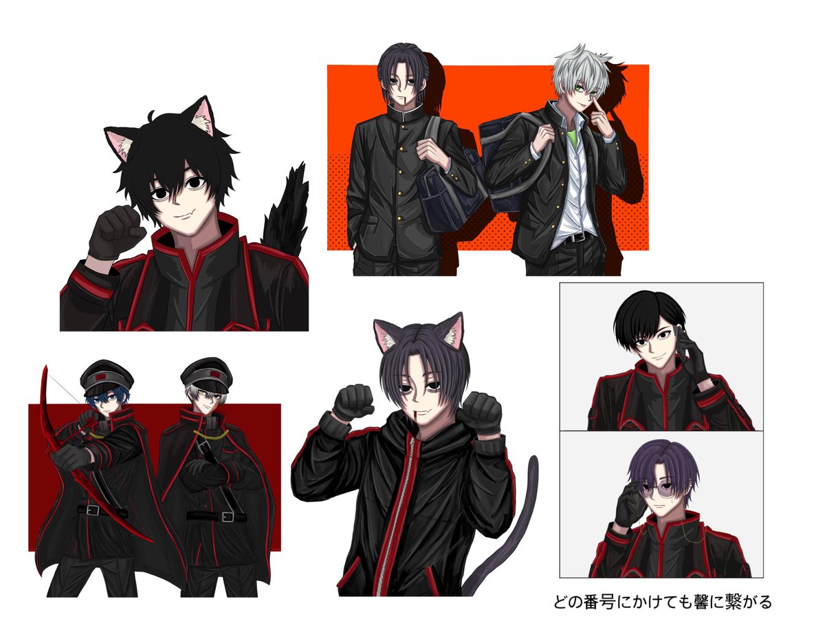 今月描いた絵を晒そう