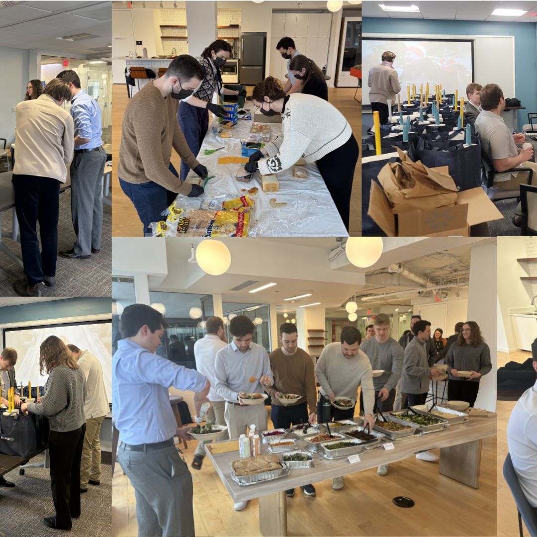 srclogic's tweet photo. Every year we look forward to our #CompanyMeeting and this year was great! With lunch catered from @mezeh, we put together a whole bunch of welcome bags for @ahc_communities and meal baggies for @path4va. Giving back to #community is so important- we were happy do it together 🤲 https://t.co/xGGuMZFPwa