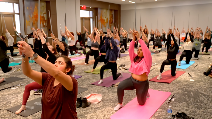 theweaponup's tweet photo. End of February check: Are you still following your new years resolutions? Or… not so much?
Time to hit reset and join https://t.co/fEL2BAGPll ⚔️
#WeaponUp #SwordYoga #WellnessReset #NewYearResolution https://t.co/5FDBZOvhVC
