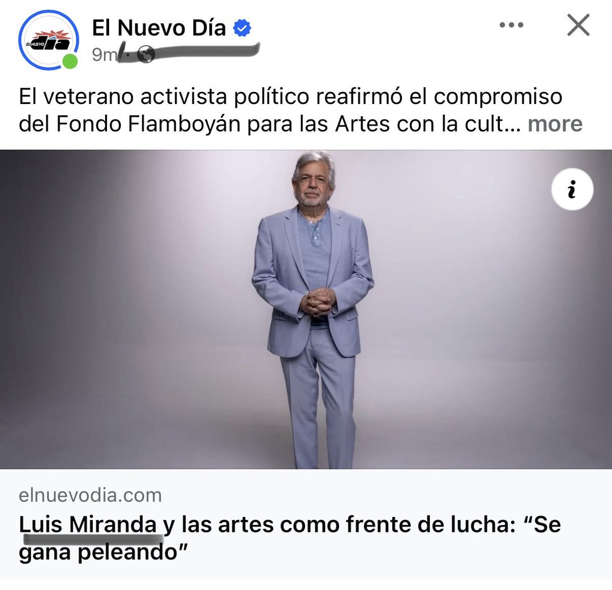 Veremos si la gobernadora, no afloja … cero 💰 para las agendas socialistas .. aquí éste rascatripas padre de Lyn Manuel Miranda , se aparece como siempre … que seamos independientes, pero él NO vive aquí.. quiere lo mejor para nosotros !!! 🤬…👇