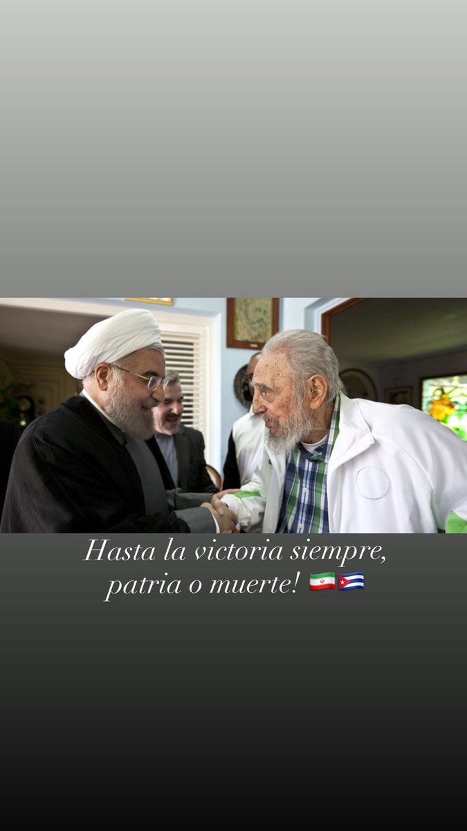ebukinik's tweet photo. Hasta la victoria siempre,                         patria o muerte! #İran #Küba https://t.co/4yNahPB3em