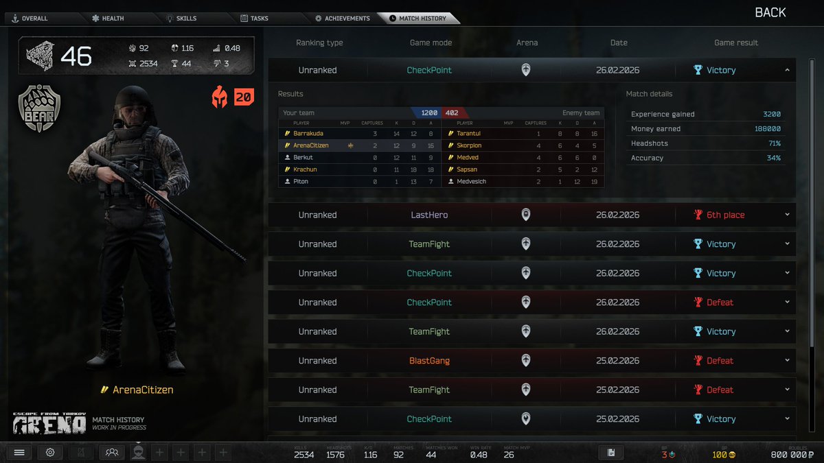 Escape from Tarkov: Arena tweet media