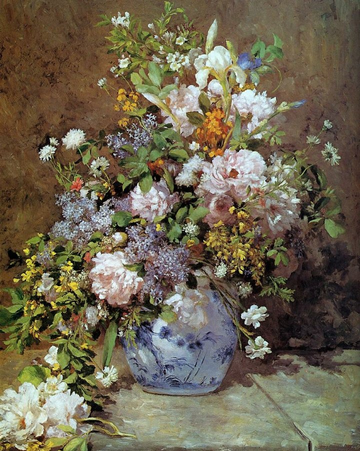 "Spring Bouquet", Pierre-Auguste Renoir (25 February 1841 – 3 December 1919), French