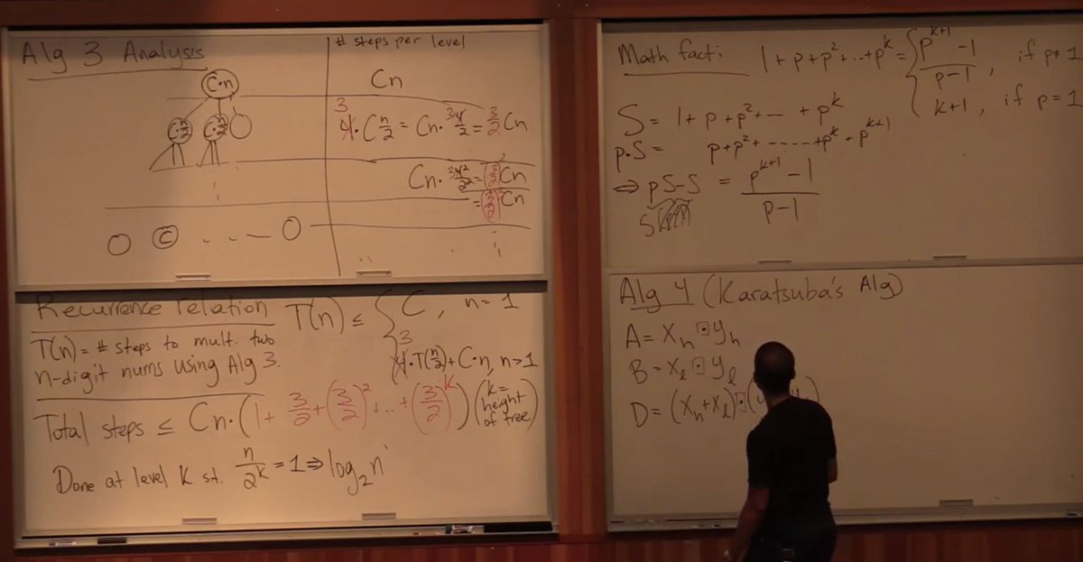 minilek's tweet photo. I proudly admit to indoctrinating students into Communist USSR ways of thinking in my classroom. My first algorithms lecture starts off exploring the methodology developed by Comrade Anatoly Karatsuba, on multiplying n-digit numbers in O(n^{log_2(3)}) = O(n^{1.585}) steps. https://t.co/ujZBaOYoY0