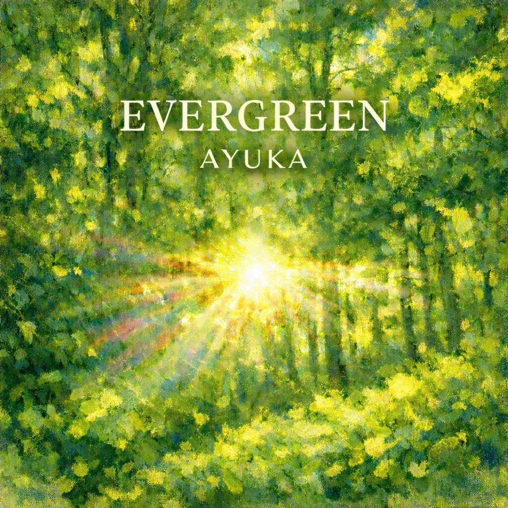【NEW RELEASE】

2026.3.1
AYUKA NEW SINGLE
『EVERGREEN』
作詞/作曲 510
編曲 鈴木 啓

世界が色を失っても、愛は枯れない。
命をつなぐ光と、未来へ向かう翼を描いた希望の一曲。
AYUKA「EVERGREEN」——君を照らす、永遠の輝き。

各配信サイト⬇️
linkco.re/n7GHsYDu

#AYUKA #EVERGREEN #MLE