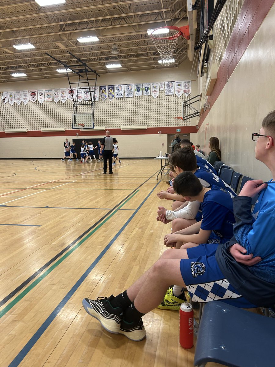 Lots of fun being had in Corner Brook … Pythons Grade 7 boys Basketball Team