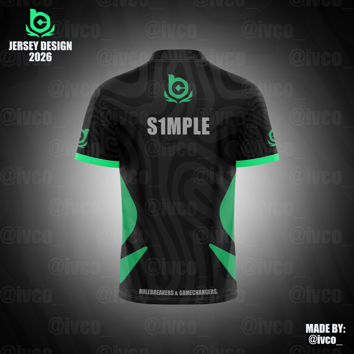 ivco_'s tweet photo. @BCGameEsports Front + back design.
Simple, clean, modern. https://t.co/oK022t8nmg