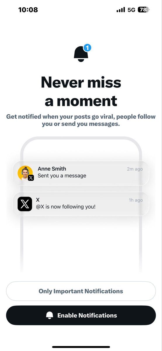 Twitter dark patterns forcing users to enable notifications with no way out. Nice try fuck nuggets