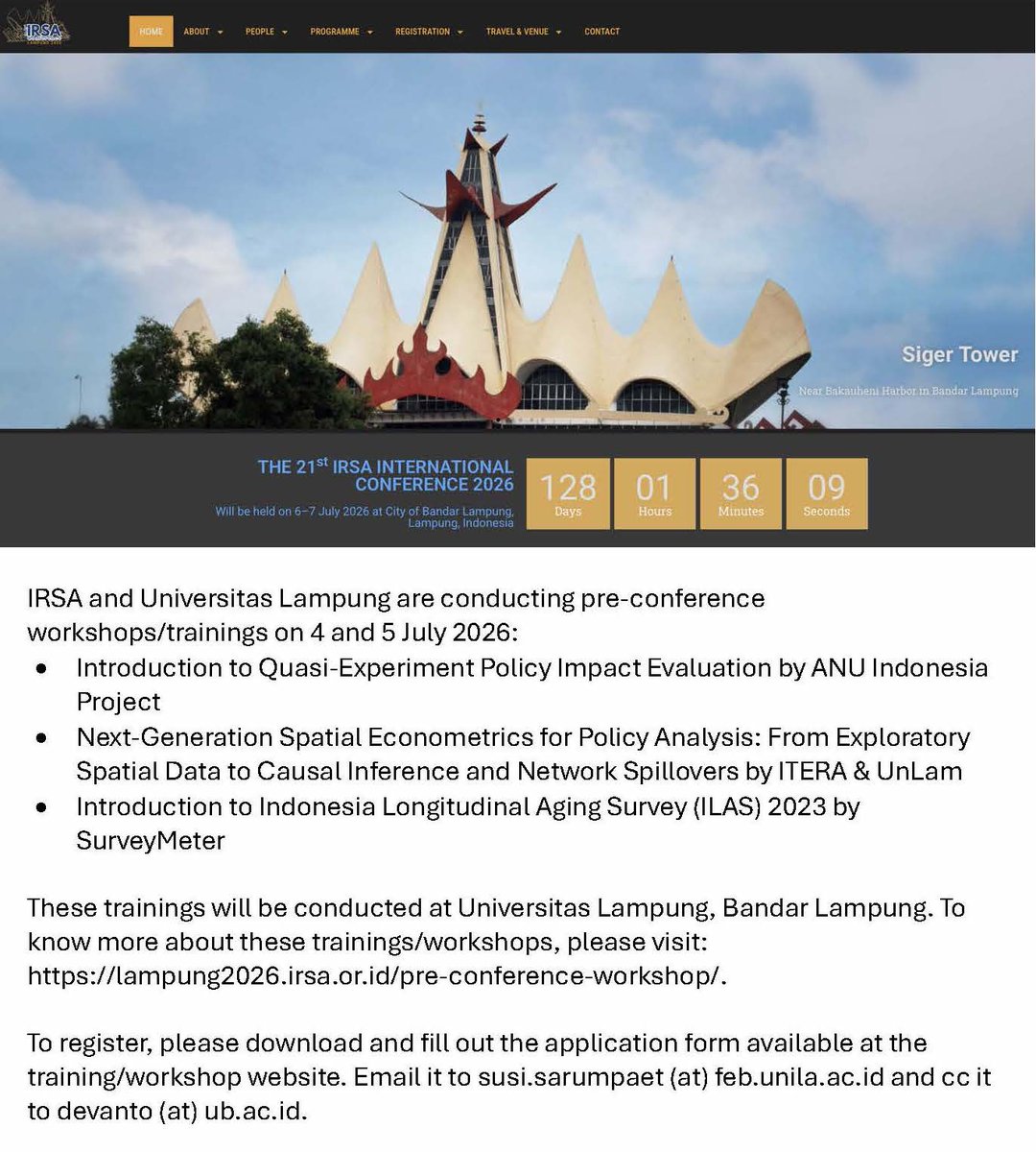 Budy Resosudarmo tweet media