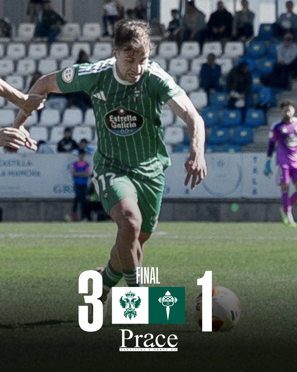 racingferrolsad's tweet photo. 3-1  | 90+16' ⏹️ Final do partido. O   CF Talavera de la Reina queda coa vitoria

⚽ 1-0 Ferni 26'
⚽ 2-0 Molina 32'
⚽ 2-1 Álvaro Giménez 59'
⚽ 3-1 Marcos Moreno 78'

#CFTalaveraRacingClubFerrol #PrimeraFederación   #VersusELearning #Prace https://t.co/4O60KB9Du2