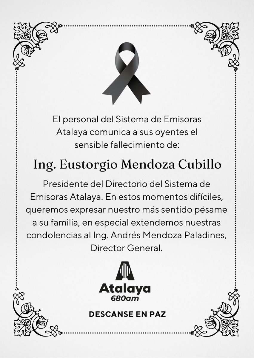 Radio Atalaya 680 AM tweet media