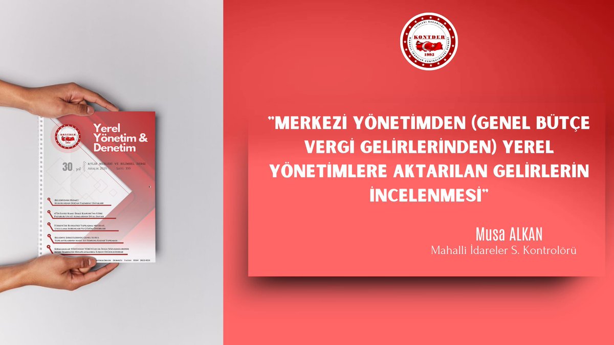 Mahalli İdareler Kontrolörleri Derneği tweet media