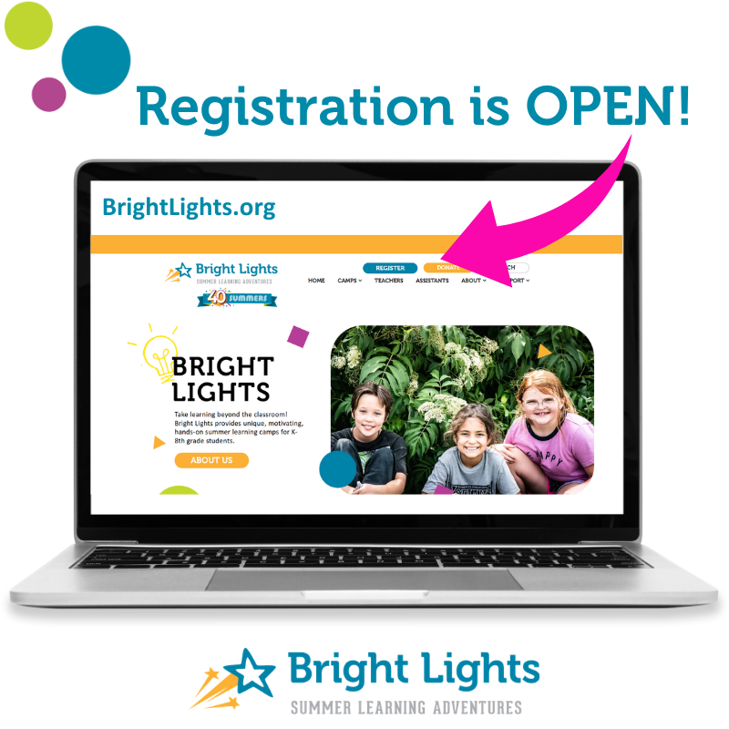 BrightLightsOrg's tweet photo. Registration opened yesterday &amp; we still have a great selection of camps available for this summer!

Visit https://t.co/IbQRbrbi81, click the "Register" button &amp; get signed up today!

(Reminder: Please register your student for the grade level they're currently in!)
#BrightLights https://t.co/DekrwjLLGW