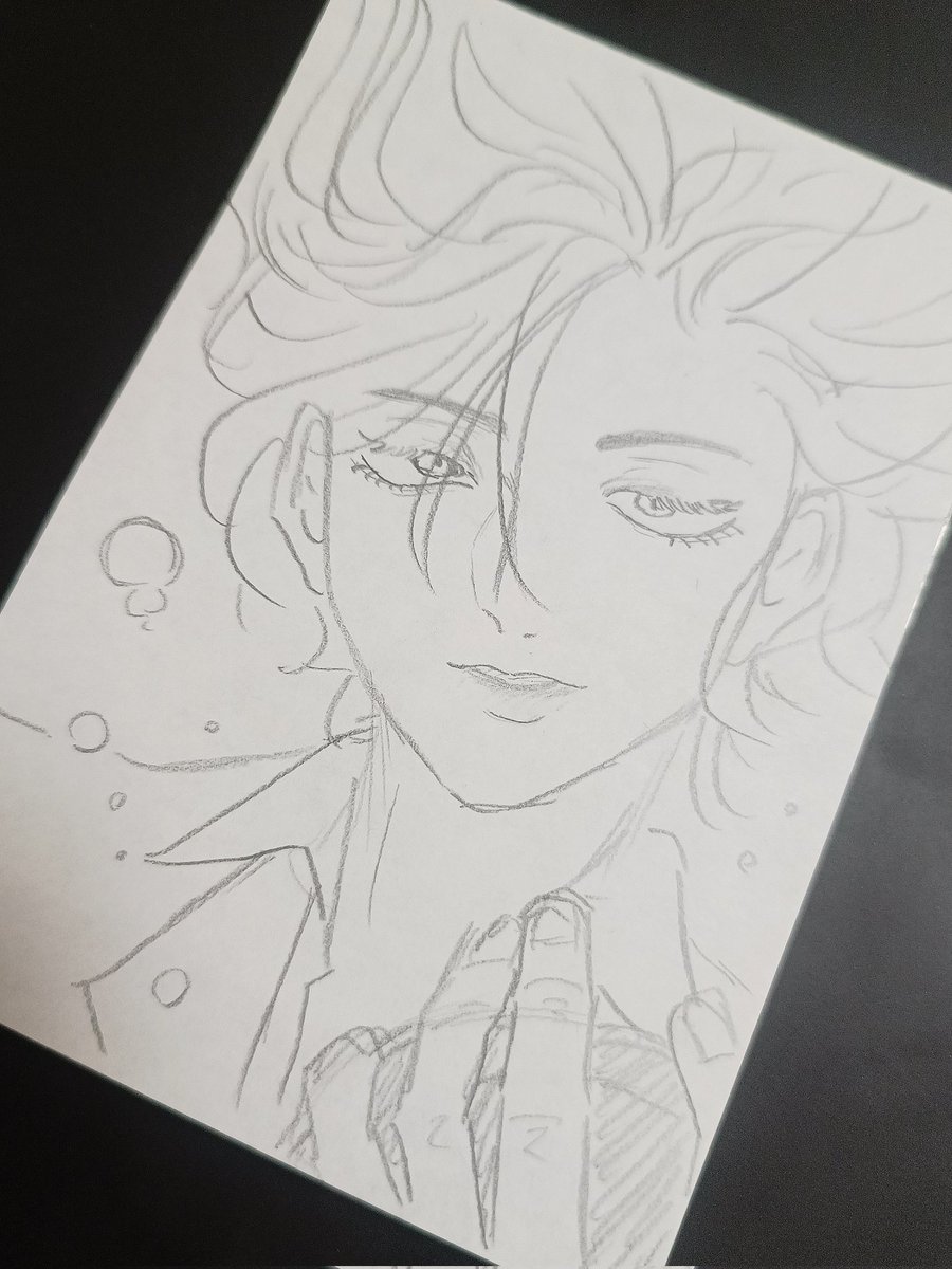 エアポーカー編の斑目貘の美しさを愛でよう
ラロも「君は美しい……」って言っちゃってるし
絶対美しく描かねばという気持ちが大きすぎて、めちゃめちゃ描くのに時間がかかった
資料集めてる間に「勝とうぜハル」のページを開いてしまって号泣
苦しい