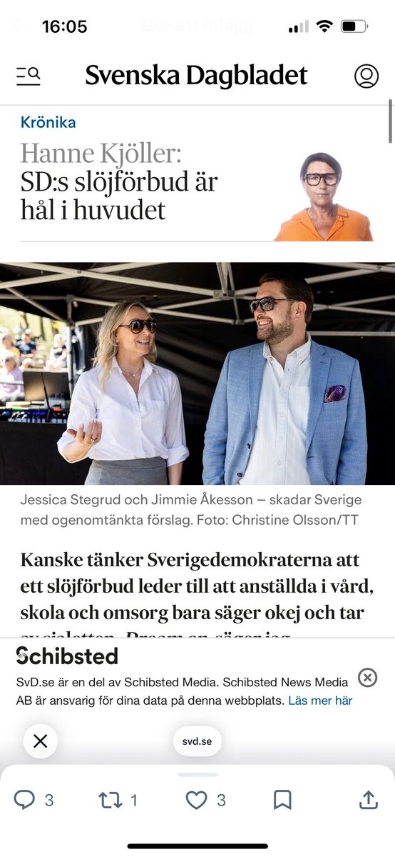 Att försvara pedofiler är hål i huvudet Hanne Kjöller. Varför får den här kvinnan jobba kvar på SVD efter hennes vidriga försvar av förövare som våldtar oskyldiga barn? Varför reagerar aldrig svenska samhället? Om hon hade sagt något rasistisk hade det varit ramaskri!