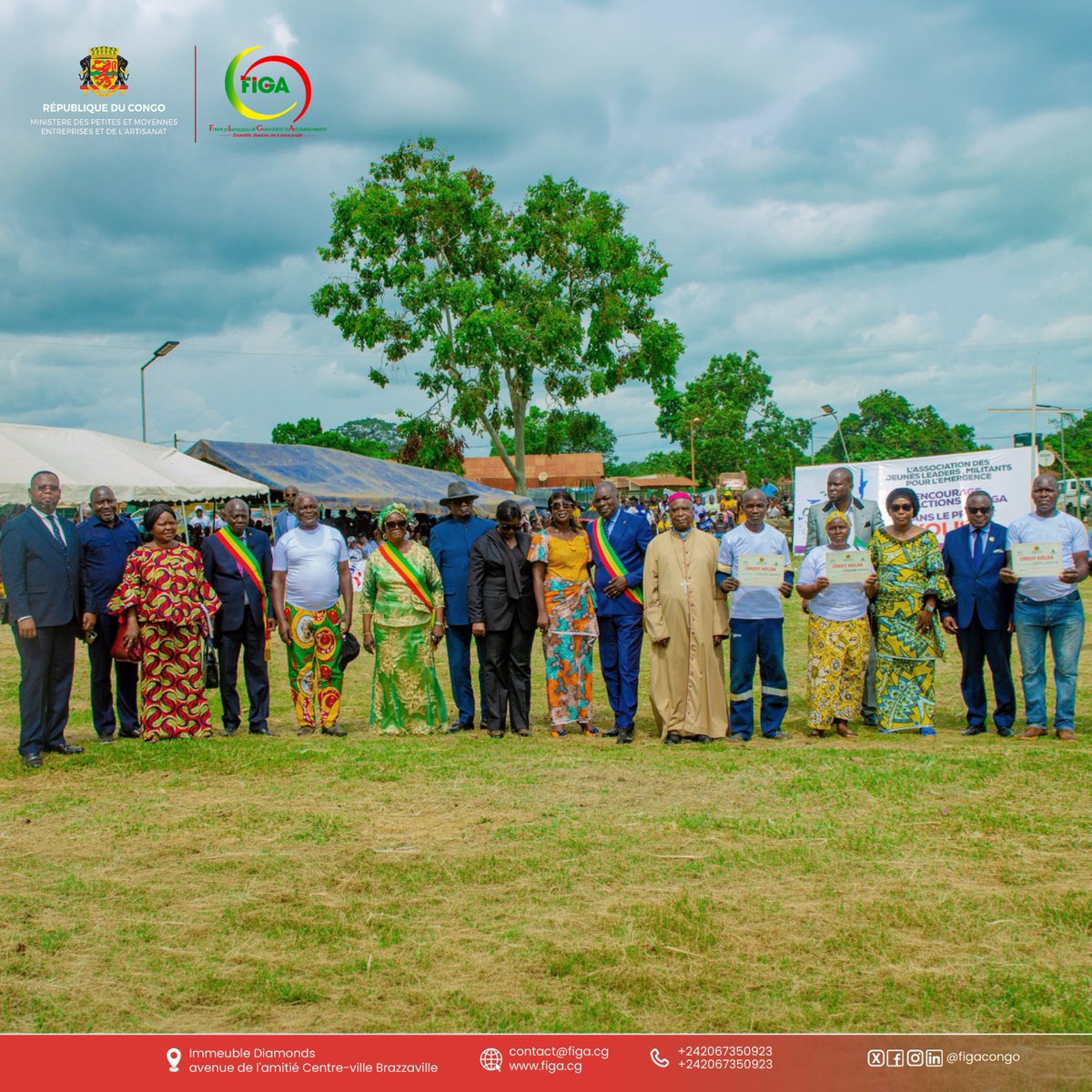 📍 Mouyondzi | 18 février 2026

Sous le haut patronage de Madame Jacqueline Lydia MIKOLO, Ministre des Petites et Moyennes Entreprises et de l’Artisanat, le programme #KOLISA a permis de soutenir 187 entrepreneurs et acteurs économiques locaux de Mouyondzi.

Ces microcrédits,