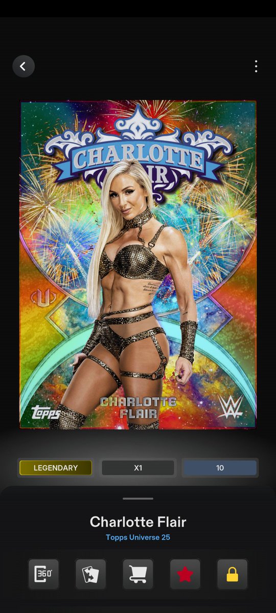 4evrTerrorTwins's tweet photo. Pull this little beauty this morning ❤️❤️ #CharlotteFlair #ToppsSlam #WWE https://t.co/58eiHE1xms