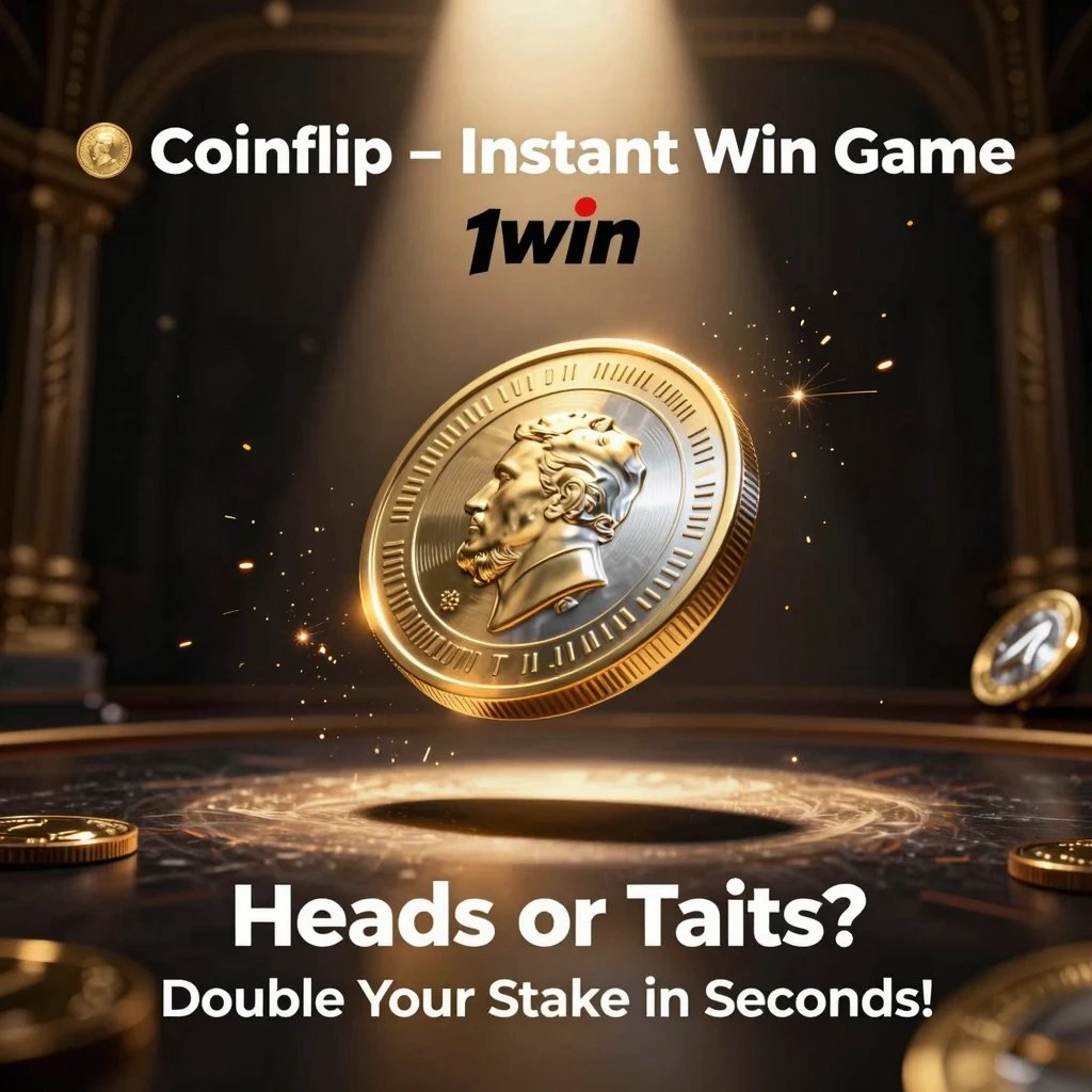 JackpotTime01's tweet image. 🪙 Play Coinflip at 1WIN! Heads or tails — double your win in seconds.
💡 Fun Fact: Each flip has a 50/50 probability.
 is.gd/Your_lucky 👉 Flip now! Activate your 500% BONUS at 1WIN – use promo code LuckWin1 and boost every flip! 🚀💎
#Coinflip #1WIN #FastGames #BigWins
