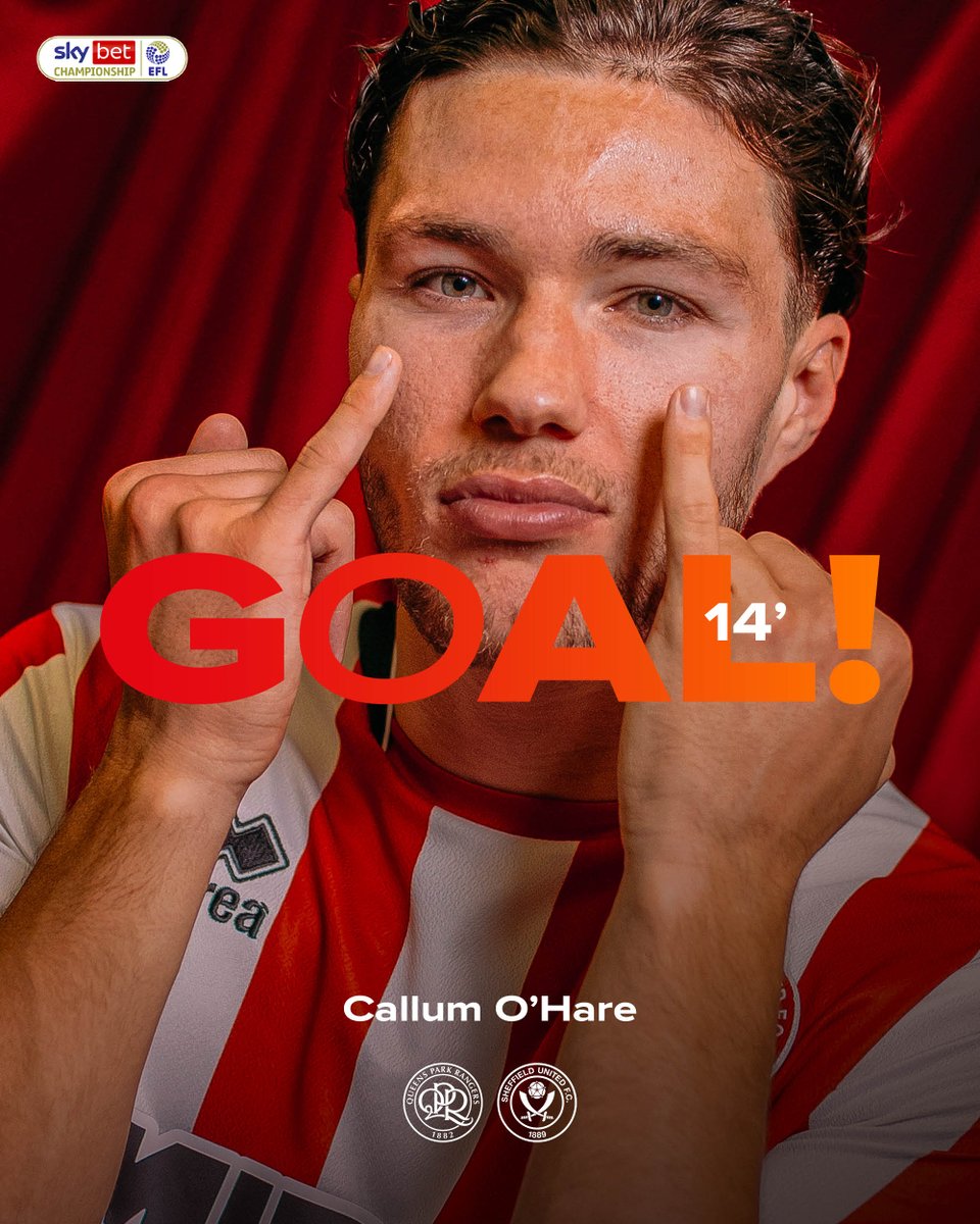 SheffieldUnited's tweet photo. CAL PUTS US AHEAD! ⚡️ https://t.co/i7ot1Nn79z