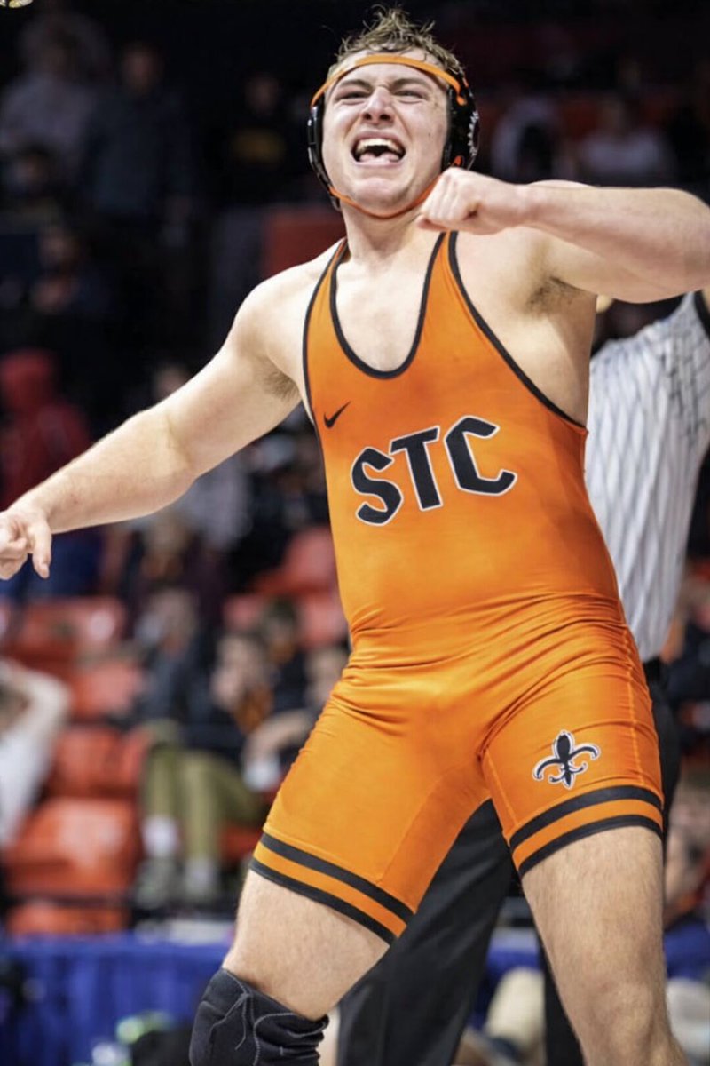 StCharlesEast's tweet image. The @STCE_Wrestling Team take on Marmion today @ 11 AM in the semifinals of the State 3A Dual Team State. They then wrestle @ 6 PM in either the Championship or 3rd Place match @grossingerarena.  Wishing them the best of luck as they wrap up their season today. #SaintsPride⚜️