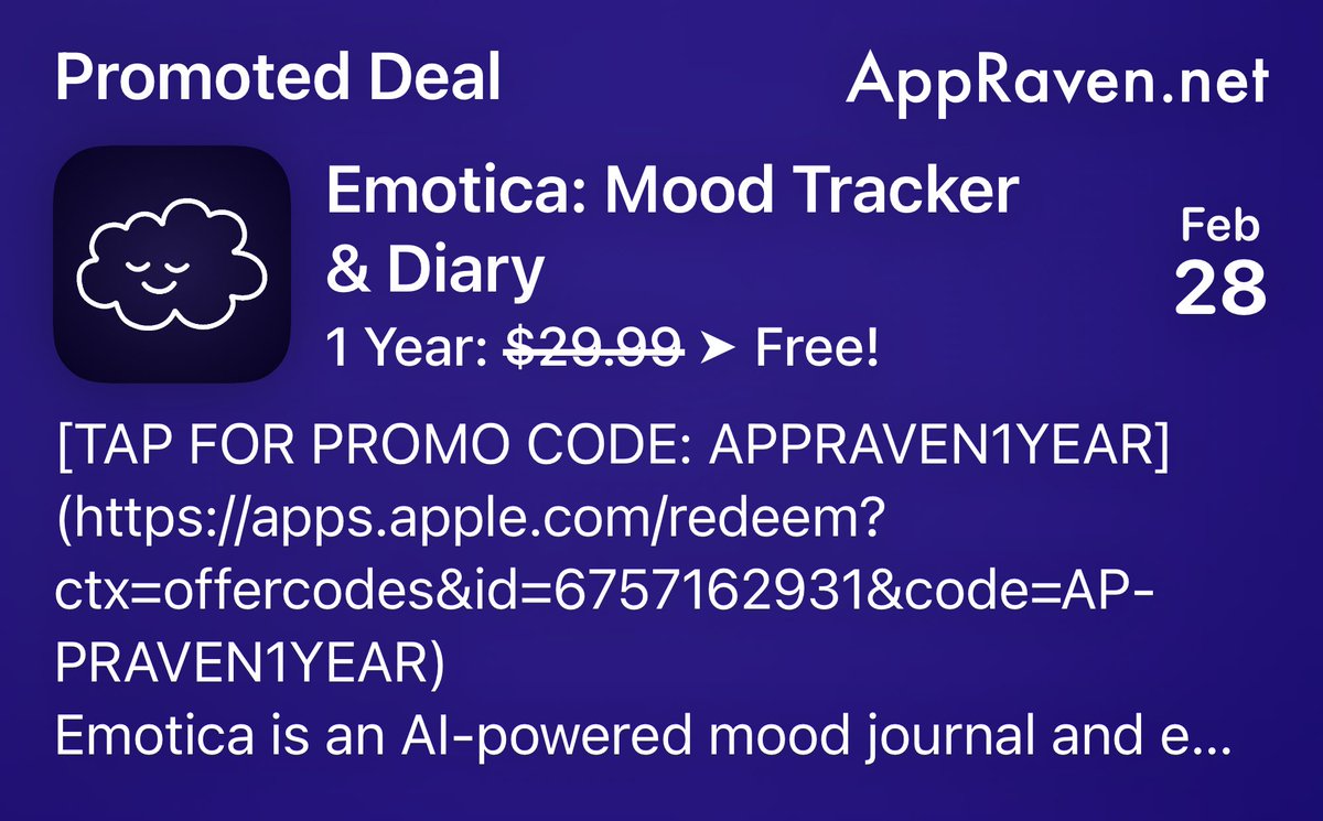 AppRaven: Apps Gone Free tweet media