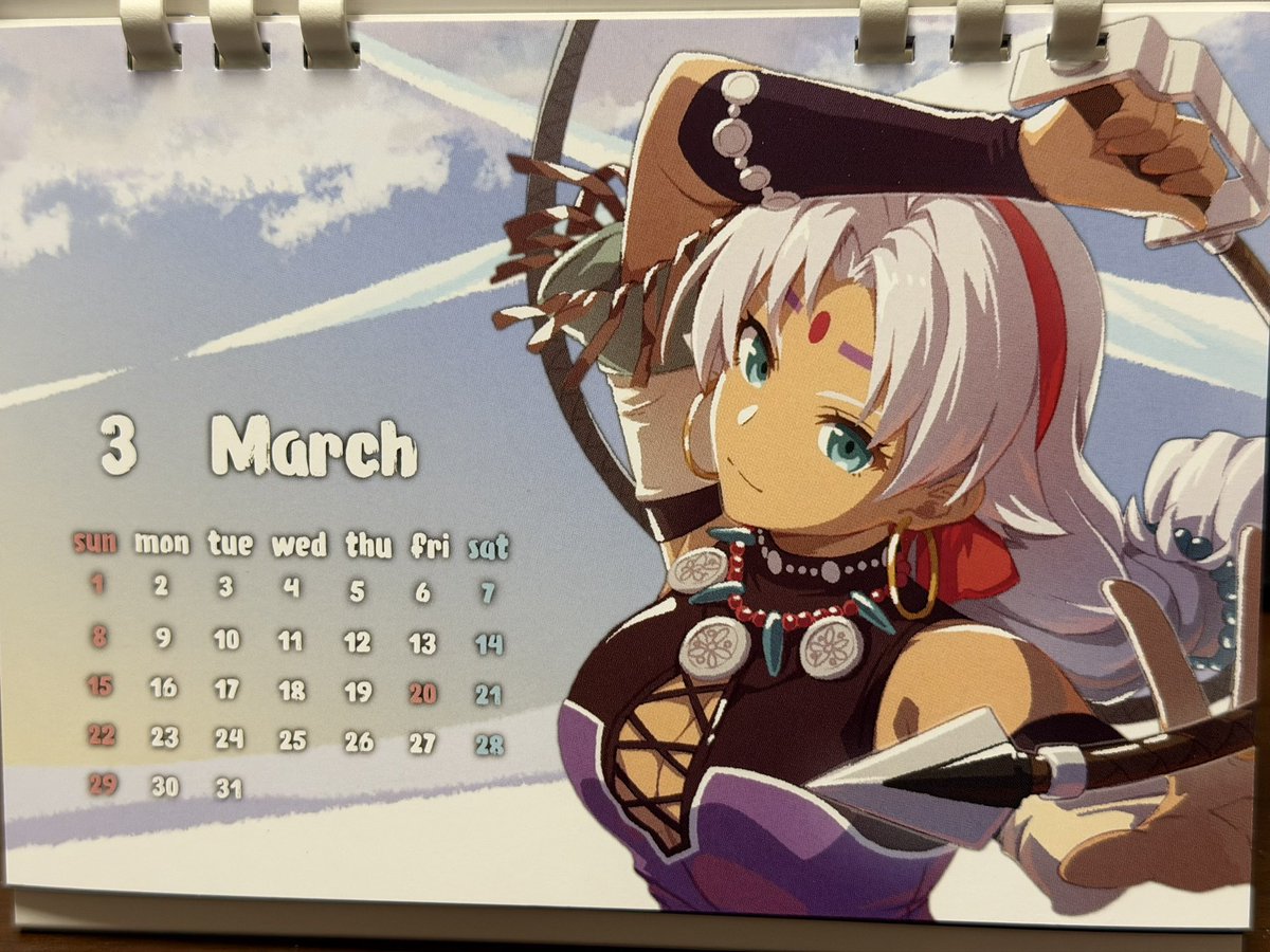 軌跡シリーズ #軌跡カレンダー #ファルコムカレンダー 3月になったので