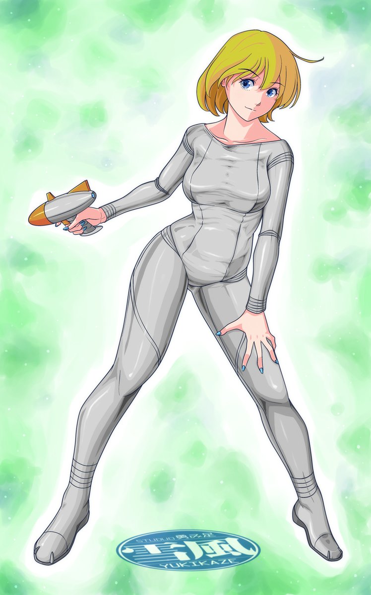 去年、突発的にA4色紙で "レトロフューチャー風テカテカ・シルバーボディスーツ" キャラを描こうとしてサイズ的にボツにしたラフ画をデジタルで完結させるなど
デジタルでもエメラルド宇宙で背景を塗ってみたんだけど……ちょいと頭を切り替えないと混乱するな(;´Д`A ```
そんなわけで3月も宜しくです!